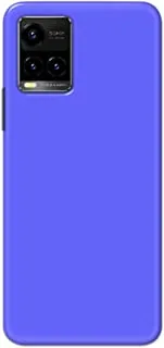 Khaalis Solid Color Blue matte finish shell case back cover for Vivo Y33s - K208244