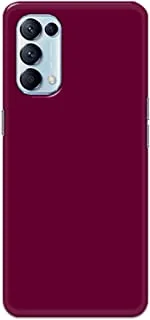 Khaalis Solid Color Purple matte finish shell case back cover for Oppo Reno5 Pro 5G - K208235