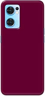 Khaalis Solid Color Purple matte finish shell case back cover for Oppo Reno 7 - K208235