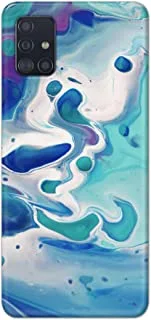 Khaalis Marble Print Blue matte finish designer shell case back cover for Samsung Galaxy M31s - K208223