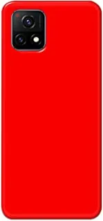 جراب خلفي متين بلون أحمر خالص من كاليس لهاتف فيفو Y72 5G - K208227