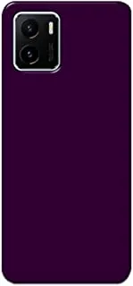 Khaalis Solid Color Purple matte finish shell case back cover for Vivo Y15s - K208236