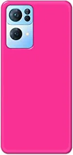 Khaalis Solid Color Pink matte finish shell case back cover for Oppo Reno 7 Pro - K208230