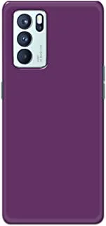 Khaalis Solid Color Purple matte finish shell case back cover for Oppo Reno 6 Pro 5G - K208237