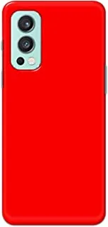 Khaalis Solid Color Red matte finish shell case back cover for OnePlus Nord 2 5G - K208227
