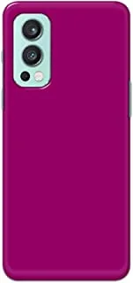 Khaalis Solid Color Purple matte finish shell case back cover for OnePlus Nord 2 5G - K208234