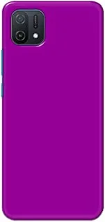 Khaalis Solid Color Purple matte finish shell case back cover for Oppo A16k - K208240