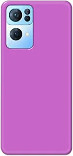Khaalis Solid Color Purple matte finish shell case back cover for Oppo Reno 7 Pro - K208239