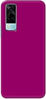 Khaalis Solid Color Purple matte finish shell case back cover for Vivo Y53s - K208234