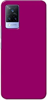 Khaalis Solid Color Purple matte finish shell case back cover for Vivo V21 - K208234