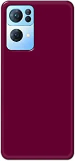 Khaalis Solid Color Purple matte finish shell case back cover for Oppo Reno 7 Pro - K208235