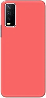Khaalis Solid Color Pink matte finish shell case back cover for Vivo Y12s - K208226