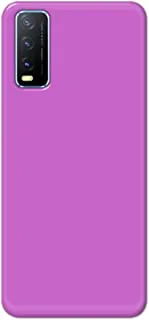 Khaalis Solid Color Purple matte finish shell case back cover for Vivo Y20 - K208239