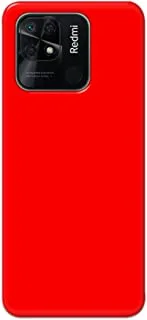 جراب خلفي متين بلون أحمر خالص من خاليس لهاتف Xiaomi Redmi 10c - K208227