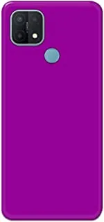 Khaalis Solid Color Purple matte finish shell case back cover for Oppo A15s - K208240