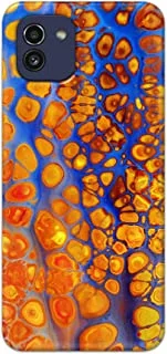 Khaalis Marble Print Multicolor matte finish designer shell case back cover for Samsung A03 - K208221