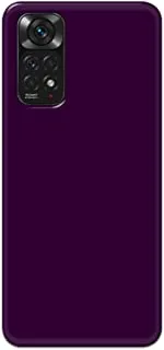 Khaalis Solid Color Purple matte finish shell case back cover for Xiaomi Redmi Note 11 - K208236