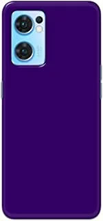 Khaalis Solid Color Purple matte finish shell case back cover for Oppo Reno 7 - K208242