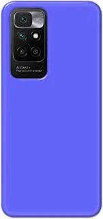 جراب خلفي مطفأ اللمعة باللون الأزرق السادة من خاليس لهاتف Xiaomi Redmi 10 - K208244