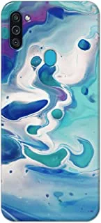 Khaalis Marble Print Blue matte finish designer shell case back cover for Samsung Galaxy M11 - K208223