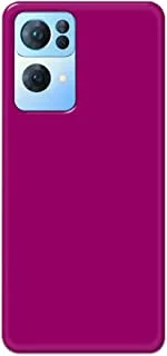 Khaalis Solid Color Purple matte finish shell case back cover for Oppo Reno 7 Pro - K208234