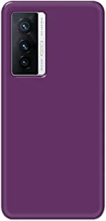 Khaalis Solid Color Purple matte finish shell case back cover for Vivo X70 - K208237