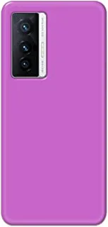 Khaalis Solid Color Purple matte finish shell case back cover for Vivo X70 - K208239