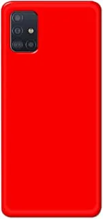 جراب خلفي متين بلون أحمر خالص من خاليس لهاتف Samsung Galaxy A71 - K208227