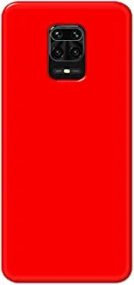 جراب خلفي بلون أحمر غير لامع من خاليس لهاتف Xiaomi Redmi Note 9 Pro - K208227