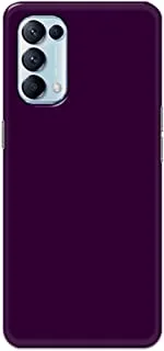 Khaalis Solid Color Purple matte finish shell case back cover for Oppo Reno5 Pro 5G - K208236