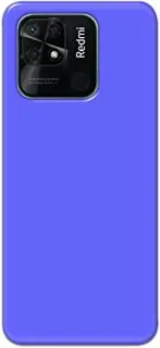 جراب خلفي مطفأ اللمعة باللون الأزرق السادة من خاليس لهاتف Xiaomi Redmi 10c - K208244