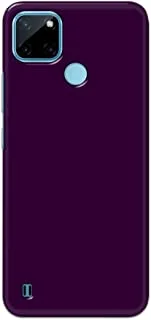 Khaalis Solid Color Purple matte finish shell case back cover for Realme C21Y - K208236