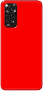 جراب خلفي متين بلون أحمر خالص من خاليس لهاتف Xiaomi Redmi Note 11 - K208227