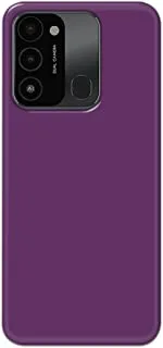 Khaalis Solid Color Purple matte finish shell case back cover for Tecno Spark 8c - K208237