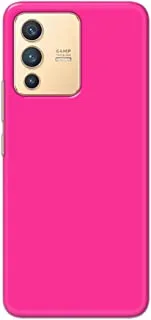 Khaalis Solid Color Pink matte finish shell case back cover for Vivo V23 - K208230