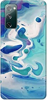 Khaalis Marble Print Blue matte finish designer shell case back cover for Samsung Galaxy S20 FE - K208223