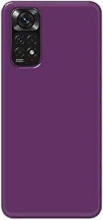 Khaalis Solid Color Purple matte finish shell case back cover for Xiaomi Redmi Note 11 - K208237