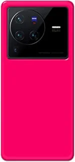 Khaalis Solid Color Pink matte finish shell case back cover for Vivo X80 Pro 5G - K208231