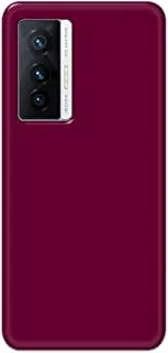 Khaalis Solid Color Purple matte finish shell case back cover for Vivo X70 - K208235