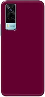 Khaalis Solid Color Purple matte finish shell case back cover for Vivo Y53s - K208235