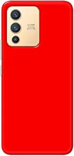 Khaalis Solid Color Red matte finish shell case back cover for Vivo V23 - K208227