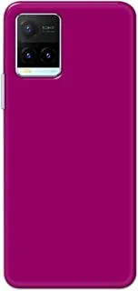 Khaalis Solid Color Purple matte finish shell case back cover for Vivo Y21T - K208234