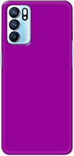 Khaalis Solid Color Purple matte finish shell case back cover for Oppo RENO 6 - K208240