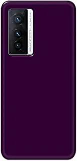 Khaalis Solid Color Purple matte finish shell case back cover for Vivo X70 - K208236