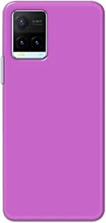 Khaalis Solid Color Purple matte finish shell case back cover for Vivo Y21T - K208239