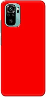 جراب خلفي بلون أحمر غير لامع من خاليس لهاتف Xiaomi Redmi Note 10 - K208227