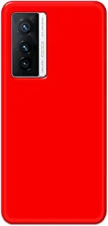 Khaalis Solid Color Red matte finish shell case back cover for Vivo X70 - K208227