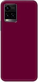 Khaalis Solid Color Purple matte finish shell case back cover for Vivo Y33s - K208235