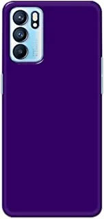 Khaalis Solid Color Purple matte finish shell case back cover for Oppo RENO 6 - K208242