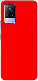 Khaalis Solid Color Red matte finish shell case back cover for Vivo V21 - K208227